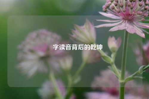 垚字读音背后的乾坤