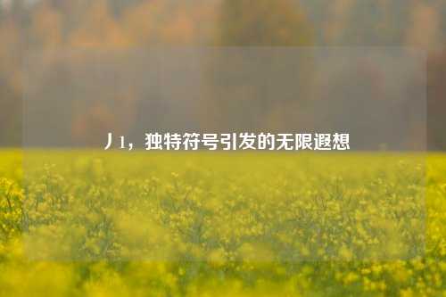 丿1，独特符号引发的无限遐想