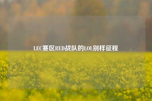 LEC赛区RED战队的LOL别样征程