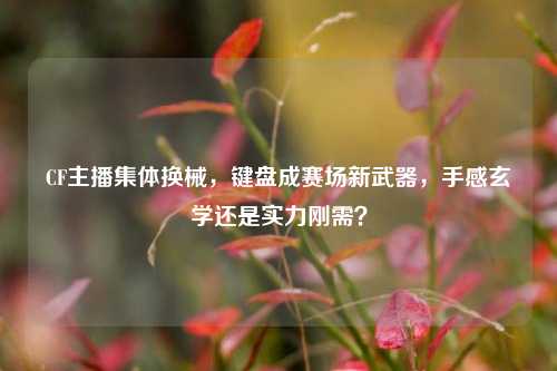 CF主播集体换械,键盘成赛场新武器,手感玄学还是实力刚需?