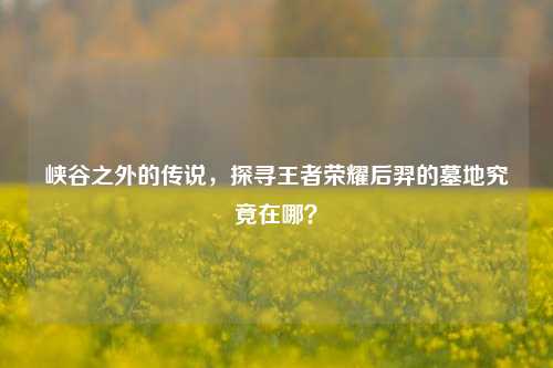 峡谷之外的传说,探寻王者荣耀后羿的墓地究竟在哪?