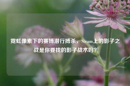 霓虹像素下的赛博潜行搏杀，Steam上的影子之战是你要找的影子战术吗？