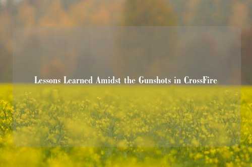 Lessons Learned Amidst the Gunshots in CrossFire