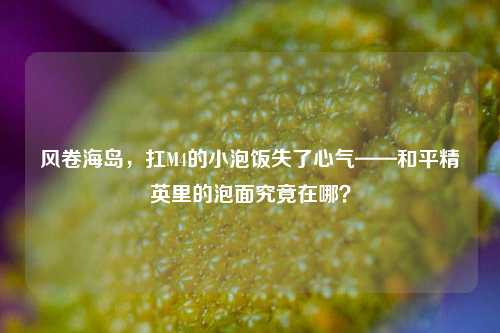 风卷海岛，扛M4的小泡饭失了心气——和平精英里的泡面究竟在哪？