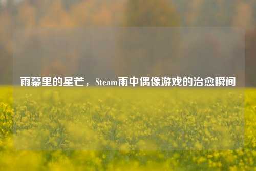 雨幕里的星芒，Steam雨中偶像游戏的治愈瞬间