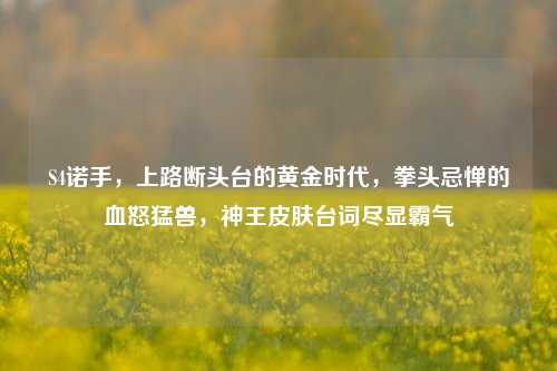 S4诺手，上路断头台的黄金时代，拳头忌惮的血怒猛兽，神王皮肤台词尽显霸气