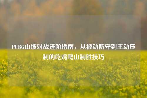 PUBG山坡对战进阶指南，从被动防守到主动压制的吃鸡爬山制胜技巧