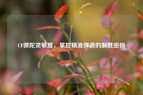 CF微陀灵敏度，掌控精准弹道的制胜密码
