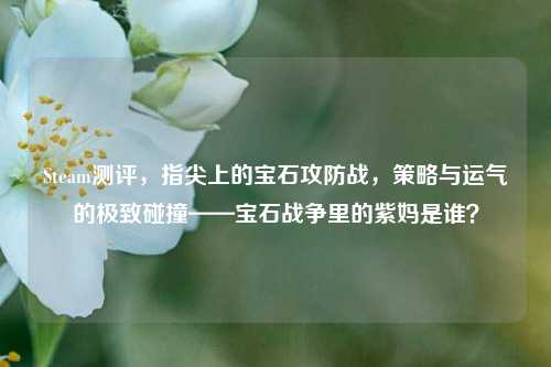 Steam测评，指尖上的宝石攻防战，策略与运气的极致碰撞——宝石战争里的紫妈是谁？
