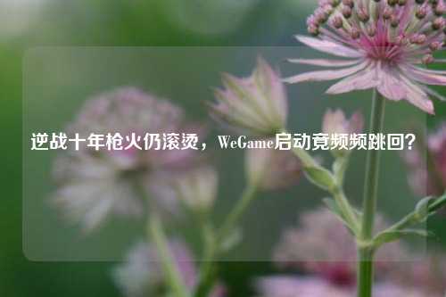 逆战十年枪火仍滚烫，WeGame启动竟频频跳回？