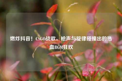 燃炸抖音！CSGO战歌，枪声与旋律碰撞出的热血BGM狂欢
