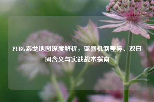 PUBG泰戈地图深度解析，蓝圈机制差异、双白圈含义与实战战术指南