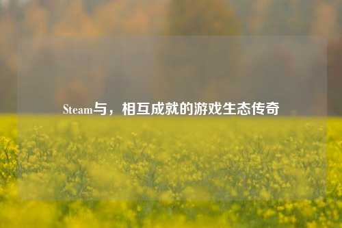 Steam与,相互成就的游戏生态传奇