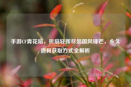 手游CF青花扇，折扇轻挥尽显国风锋芒，永久道具获取方式全解析