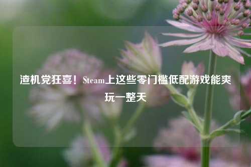 渣机党狂喜！Steam上这些零门槛低配游戏能爽玩一整天