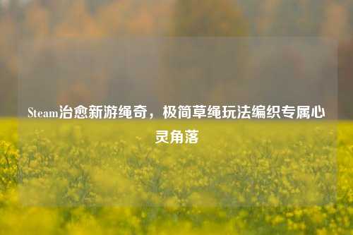 Steam治愈新游绳奇,极简草绳玩法编织专属心灵角落